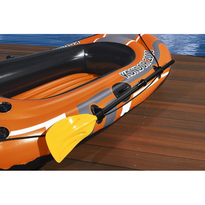 Надувний човен Bestway Kondor 2000, 188x98x30 см, для 1 дорослого і 1 дитини, комплект