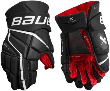 Хокейні рукавички Bauer Vapor 3X 13'' чорні/білі для підлітків