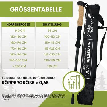 Телескопічні палиці для скандинавської ходьби та трекінгу з карбону та алюмінію, з корковими ручками, для чоловіків та жінок