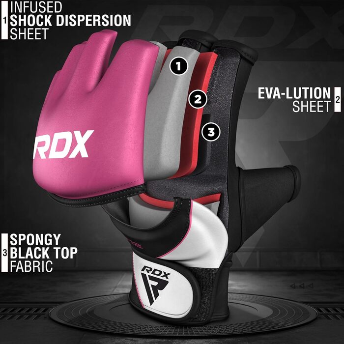 RDX MMA рукавички для спарингу шкіряні, сині, розмір M