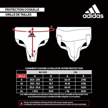 Чоловічий паховий протектор adidas для боксу та єдиноборств