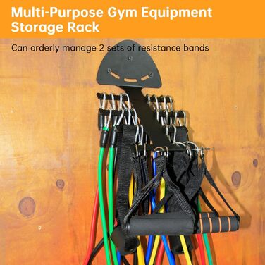 Набір еластичних стрічок для тренувань з полицею для зберігання фітнес-обладнання