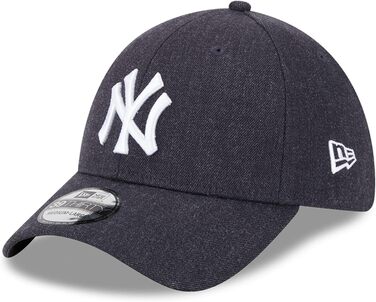 Кепка New Era 39Thirty New York Yankees Heather Navy S-M (Синій)