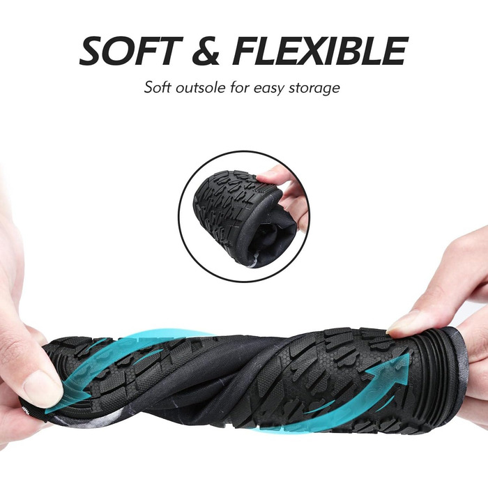 Чоловічі та жіночі аквашузи SAGUARO для плавання та відпочинку на природі, швидковисихаючі, розмір 37-47 EU (46/47 EU, Saphir)