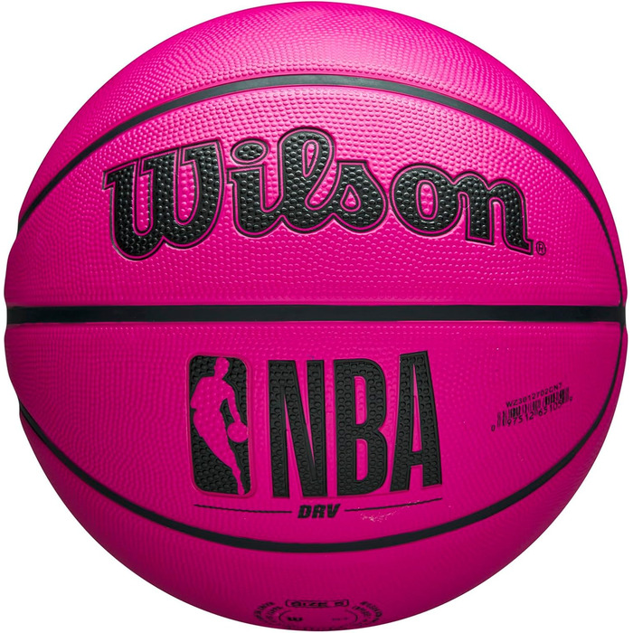 Баскетбольний м'яч Wilson NBA DRV для вулиці (Outdoor), рожевий, розмір 5 (27.5