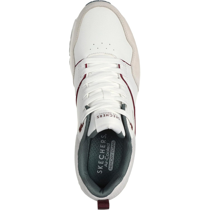 Чоловічі кросівки Skechers UNO Retro One - білі, шкіра, замша, сітка, 44 EU