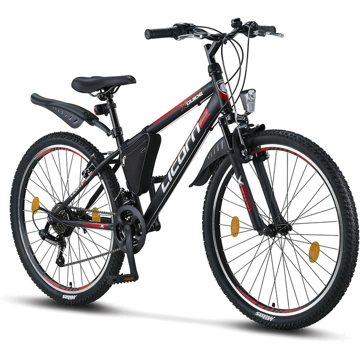 Гірський велосипед Licorne Bike Premium 26 дюймів, 21 швидкість, для дівчат, хлопців, чоловіків і жінок