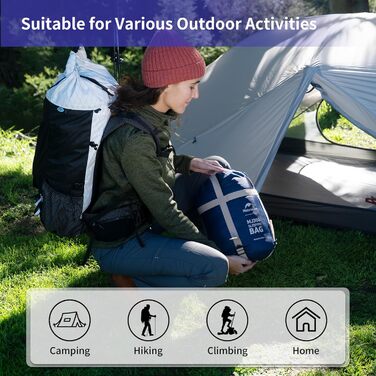 Спальний мішок Naturehike - ультралегкий, 300г, для кемпінгу та подорожей (3-4 сезони)
