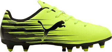 Дитячі футбольні бутси PUMA Attacanto II FG/AG Jr - чорно-білі (29 EU, Yellow Alert)