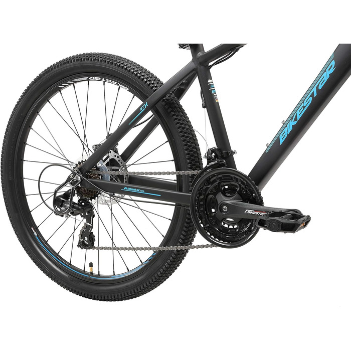Гірський велосипед BIKESTAR Hardtail алюмінієвий, 21 швидкість Shimano, дискові гальма, 26