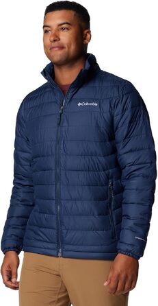 Чоловіча утеплена куртка Columbia Powder Lite II, темно-синя (Collegiate Navy), розмір L
