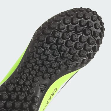 Дитячі футбольні бутси adidas X Crazyfast.4 Turf (38 2/3 EU) Cloud White/Core Black/Lucid Lemon