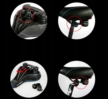 Велосипедне сідло Wheel-Up, широке, 16 мм