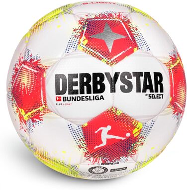 М'яч футбольний Derbystar Bundesliga Club S-Light 4 білий, червоний, жовтий – офіційний м'яч Бундесліги