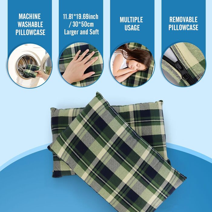 Спальний мішок для двох дорослих з флісу, зимовий, з подушками та сумкою для перенесення, 233*157 см, зелений