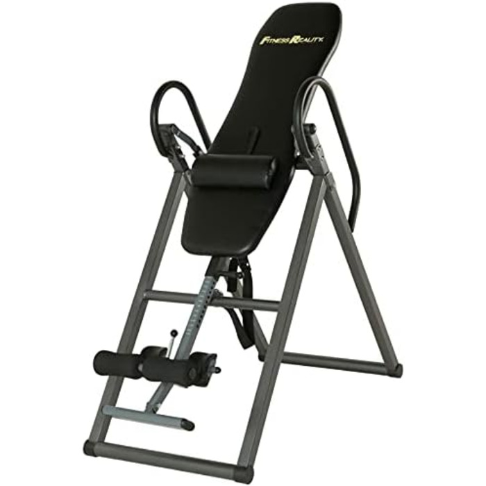Інверсійний стіл FITNESS REALITY 790XLT з подушкою для спини, регульований для зросту до 198 см, максимальна вага користувача 136 кг, повна вертикальна інверсія до 180°