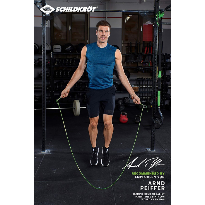 Скакалка для фітнесу Schildkröt Springseil Speed Rope Pro, професійна, швидкісна, в 4-кольоровій коробці