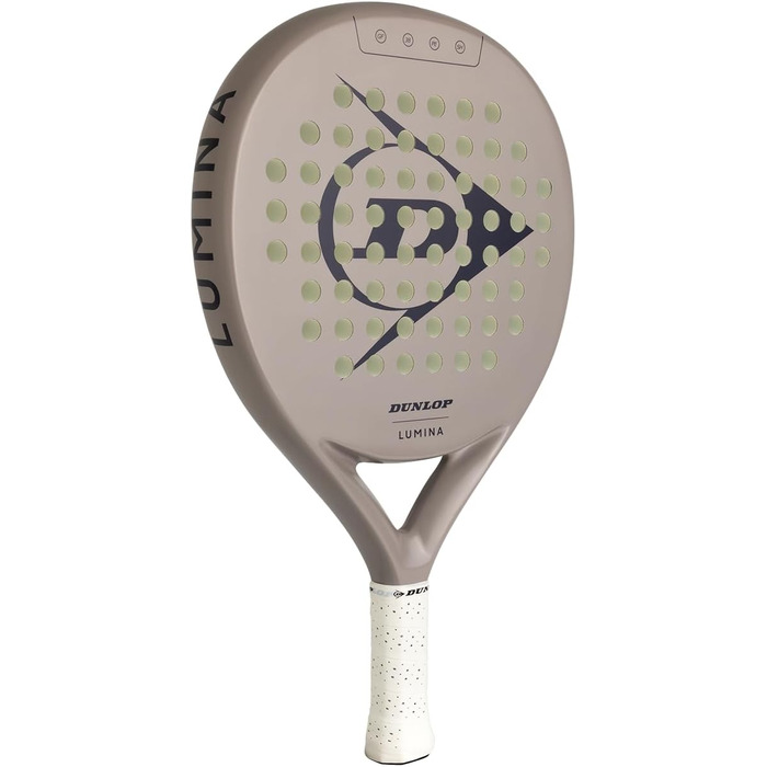 Падeль ракетка Dunlop Lumina - Amazon Exclusive, Графітовий фрейм, Ядро Pro Eva, 365г (Світло-сірий)