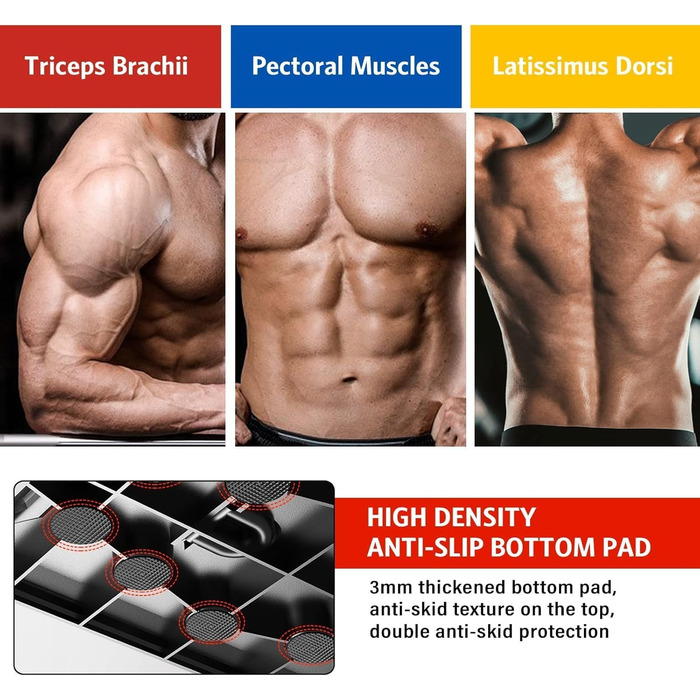 Багатофункціональна дошка для віджимань Push-Up Board, складаний тренажер для комплексного тренування м'язів усього тіла