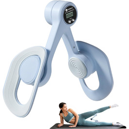 Тренування стегон та сідниць Oberschenkeltrainer з лічильником, 360° обертання, для дому (Блакитний)