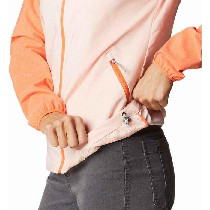 Жіноча софтшелл куртка Columbia Softshell, колір Heather Canyon 890 Peach Blossom / Sunset Orange, розмір M