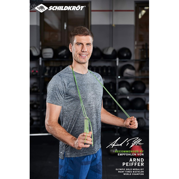 Скакалка для фітнесу Schildkröt Springseil Speed Rope Pro, професійна, швидкісна, в 4-кольоровій коробці