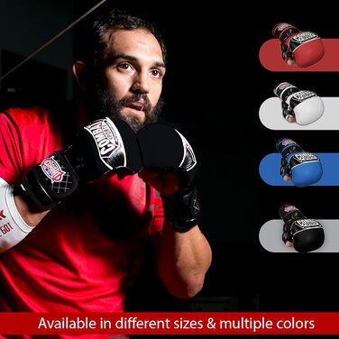 Боксерські рукавички Combat Sports Max Strike для MMA, муай-тай, кікбоксингу, чорного кольору. Рукавички з відкритою долонею, без пальців, для чоловіків та жінок.