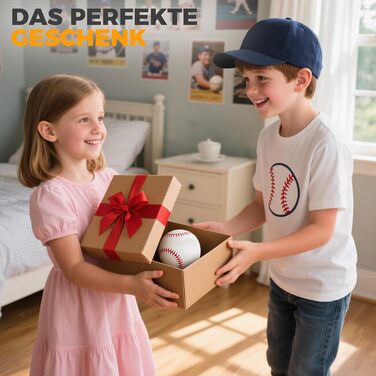 Професійні бейсбольні м'ячі 9 дюймів, ручна робота, дерев'яний/гумовий керн, для дорослих та юнаків, 3 шт.