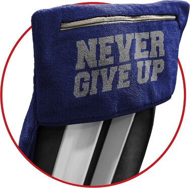 Рушник для фітнесу C.P. Sports: мікрофібра, фіксація, кишеня на блискавці, для занять у спортзалі, тренувань, м'який, великий, для жінок та чоловіків, 5 кольорів (Темно-синій)