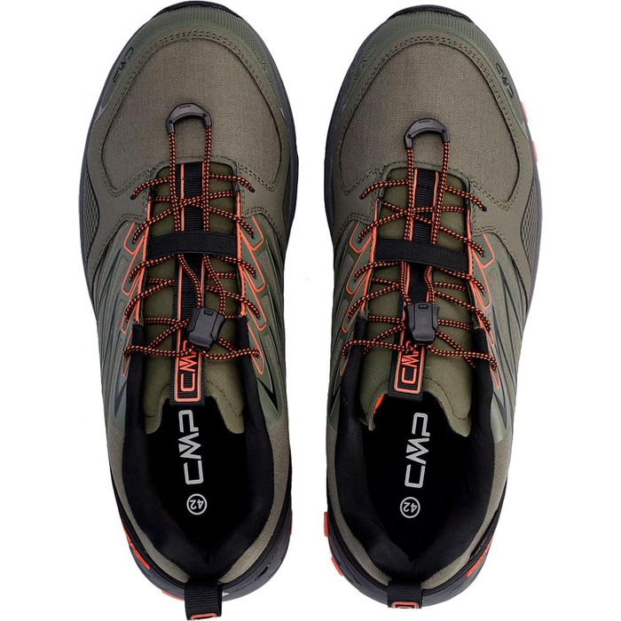 Чоловічі трекінгові кросівки CMP Atik WP для трейлраннінгу (44 EU, Оливково-помаранчевий)