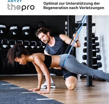 Набір еластичних стрічок для фітнесу ARTZT thepro: 5 рівнів опору, для силових тренувань, розтяжки та реабілітації, Loop Band 208 см