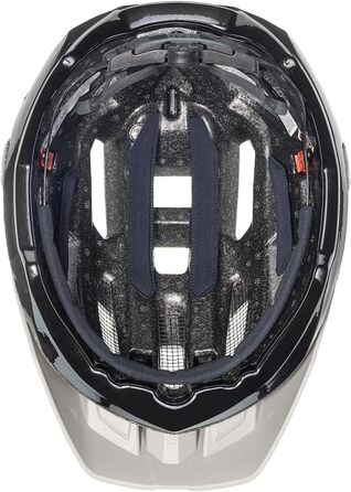 Велошолом Uvex Quatro CC для MTB, жіночий та чоловічий, індивідуальне регулювання розміру, покращена вентиляція, колір коричнево-чорний, 52-57 см