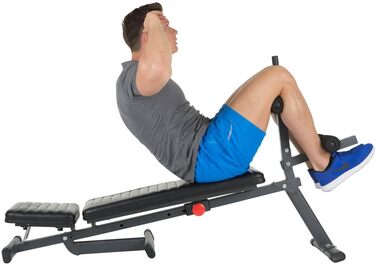 Різнофункціональна лава для преса та жиму Hammer Ab Bench Perform One, антрацит/чорний, 160 x 32 x 119 см