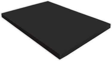 Гімнастичний мат NiroSport 150x100x8 см, м'який, водонепроникний, чорний – мат для фітнесу, тренувань, гімнастики, захисту підлоги
