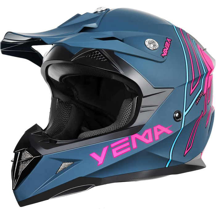 Мотокросовий шолом Yema YM-915 для ендуро, MTB, BMX, квадроциклів, повнолицевий, сертифікат ECE, для дорослих, чоловіків та жінок