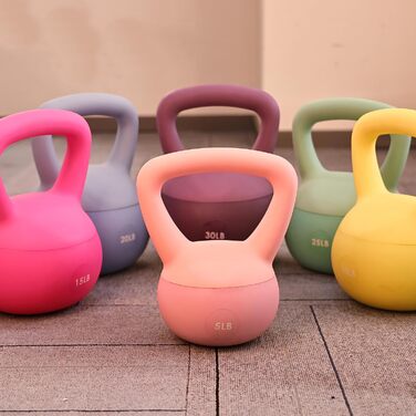 М'які гантелі Signature Fitness 2,3 кг з морським та залізним піском, кольорове вінілове покриття, для жінок і чоловіків