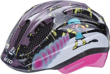 Дитячий велосипедний шолом KED Meggy II Originals Superhero з LED підсвіткою, інсектозахистом, 220 г, Німеччина, розмір S (46-51 см)