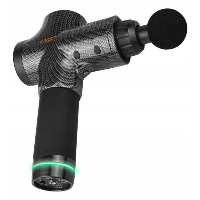 Перкусійний масажний пістолет PR0+ для тіла, спини, шиї та стоп (10 насадок)