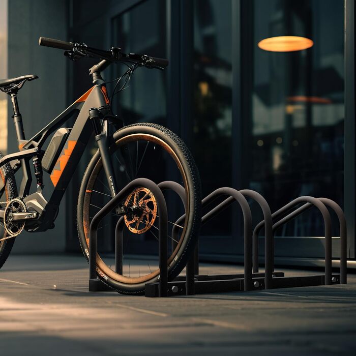 Підставка для велосипедів Relaxdays на 3 велосипеда, сталева, антрацитова