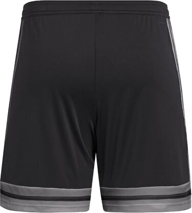 Чоловічі футбольні шорти adidas Squadra 25, чорні (Black/Team Grey Four/Pure Ruby), розмір XS