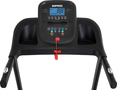 Бігова доріжка Zipro Tekno з нахилом, домашній тренажер до 14 км/год, складаний, потужність 1.5-2.5 к.с., LCD-дисплей, тримач, 12+3 програм, вага до 120 кг