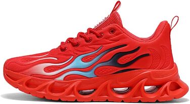 Кросівки для чоловіків та жінок, спортивні, для бігу та ходьби, з повітряною подушкою, дихаючі, розмір 39-46, білі (9189 Crot, 45 EU)