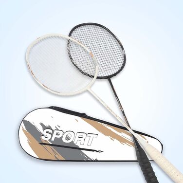 Набір для бадмінтону 4U з двома ракетками 80г, включає сумку, для тренувань та розваг