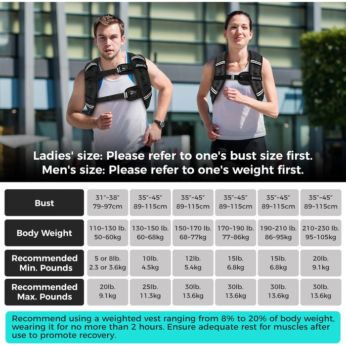 Утяжелитель BAGAIL для фітнесу та силових тренувань, регульований, з кишенями, заповнений залізним піском