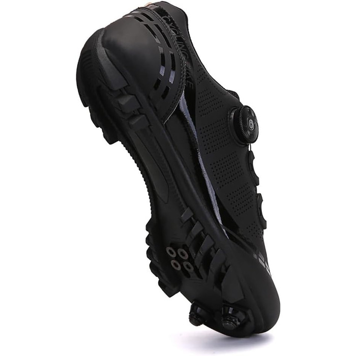 Жіночі велотуфлі для гірського велосипеда, зручні MTB-туфлі для занять у приміщенні, сумісні з SPD педалями (2 болти) з клітами, білі (36 EU, чорний)