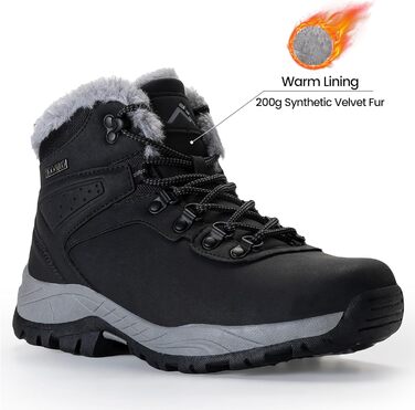 Зимові черевики для жінок CC-Los, теплі, чорні, антиковзаючі, розмір 40 EU