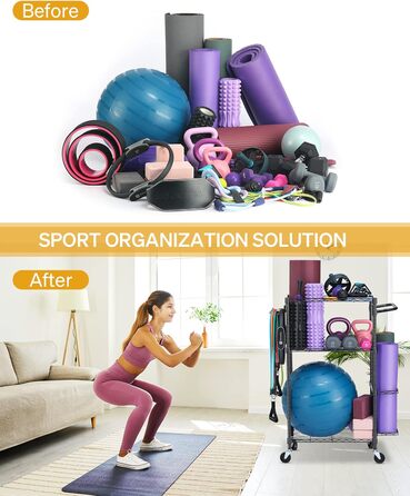 Стійка для йогаматів та тренувального інвентарю, чорна. Організатор для дому, фітнес-студії. Об'єм 34.5л, розміри 34.5*16*44 см