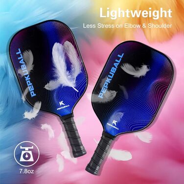 Набір для піклболу: ракетки та лопатки з фібергласовою поверхнею, для чоловіків та жінок