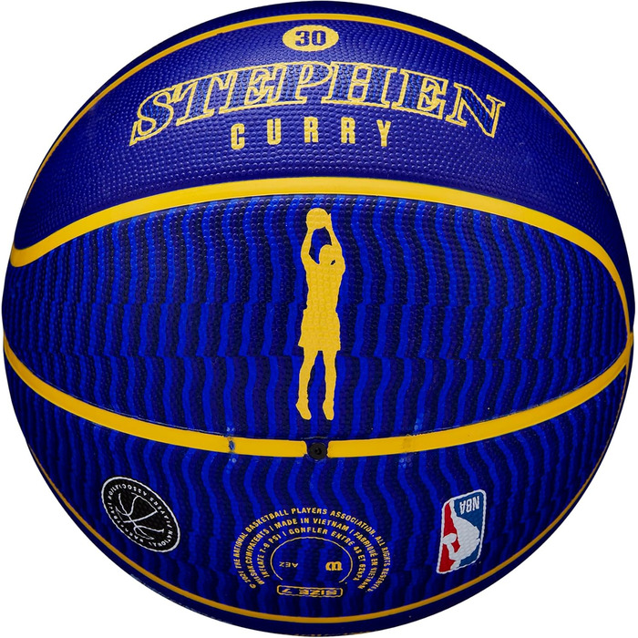 Баскетбольний м'яч Wilson NBA Stephen Curry для вулиці, розмір 7, міні, 17,8–74,9 см