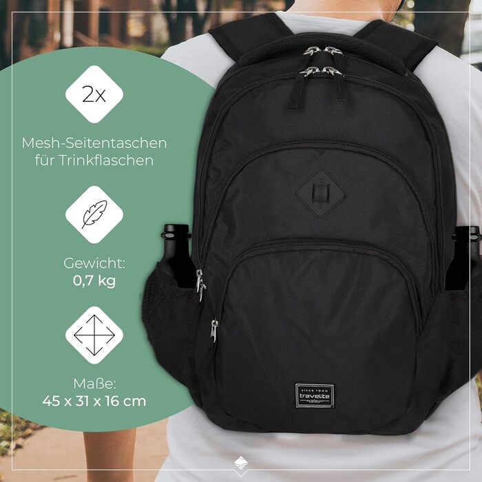 Рюкзак для ручної поклажі Travelite BASICS, 15,6